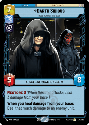 Darth Sidious — Move Against the Jedi