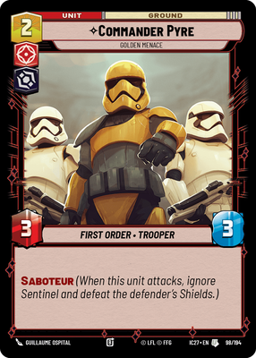 Commander Pyre — Golden Menace