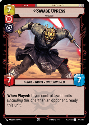 Savage Opress — Monster