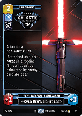 Kylo Ren's Lightsaber P25 104