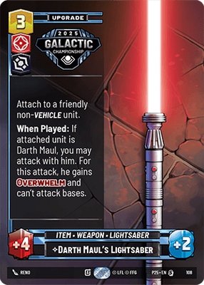 Darth Maul's Lightsaber P25 108