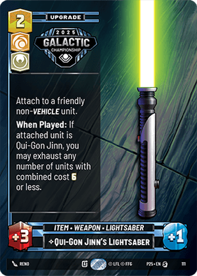 Qui-Gon Jinn's Lightsaber P25 111