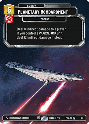 Planetary Bombardment P25 127