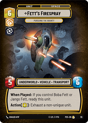 Fett's Firespray P25 55