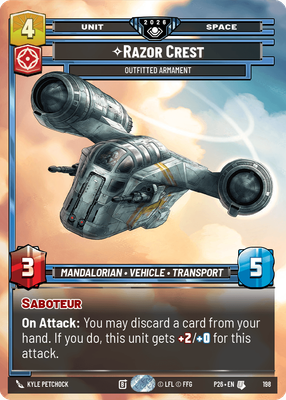 Razor Crest — Outfitted Armament