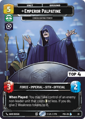 Emperor Palpatine (2026 Promo) — Star Wars: Unlimited card