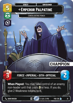 Emperor Palpatine (2026 Promo) — Star Wars: Unlimited card