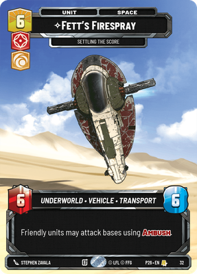 Fett's Firespray — Settling the Score