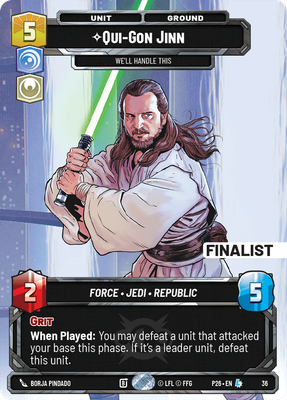 Qui-Gon Jinn (2026 Promo) — Star Wars: Unlimited card