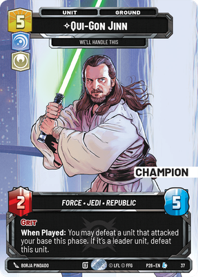 Qui-Gon Jinn (2026 Promo) — Star Wars: Unlimited card