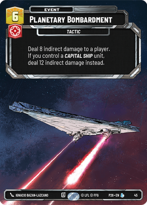 Planetary Bombardment P26 45