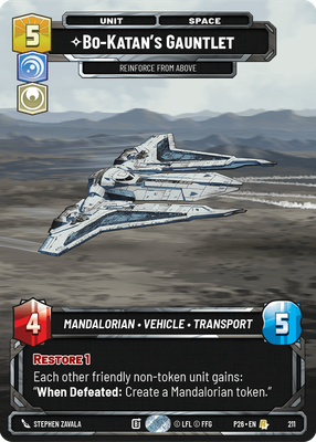 Bo-Katan's Gauntlet — Reinforce from Above