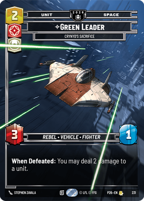 Green Leader — Crynyd's Sacrifice