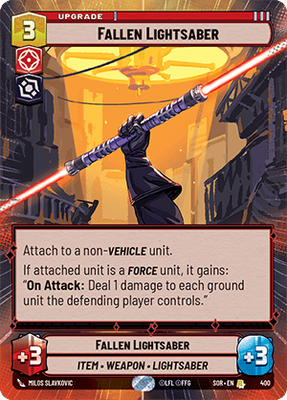 Fallen Lightsaber SOR 400