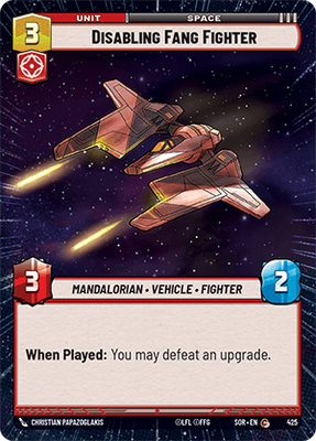Disabling Fang Fighter SOR 425