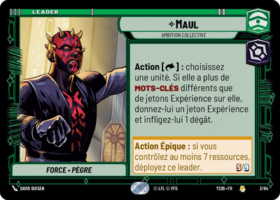 Maul - carte Star Wars Unlimited