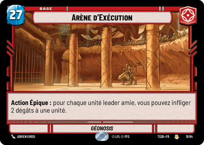 Arène d'Exécution - carte Star Wars Unlimited