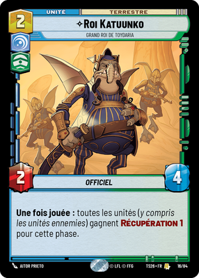 Roi Katuunko - carte Star Wars Unlimited