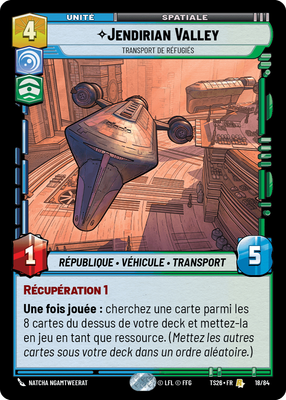 Jendirian Valley - carte Star Wars Unlimited