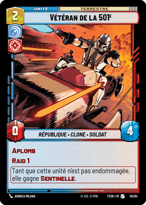 Vétéran de la 501e - carte Star Wars Unlimited