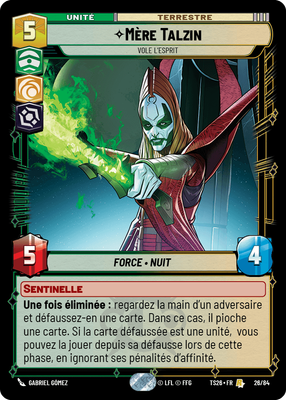 Mère Talzin - carte Star Wars Unlimited