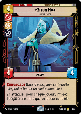 Ziton Moj - carte Star Wars Unlimited