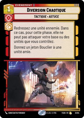 Diversion Chaotique - carte Star Wars Unlimited