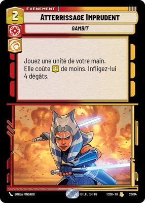 Atterrissage Imprudent - carte Star Wars Unlimited