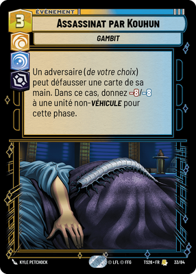Assassinat par Kouhun - carte Star Wars Unlimited