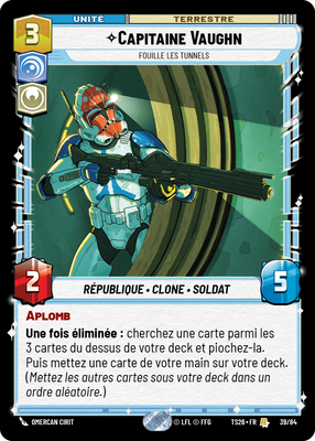 Capitaine Vaughn - carte Star Wars Unlimited