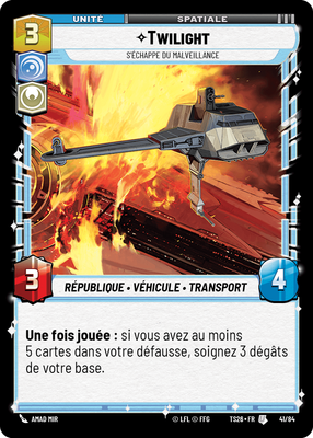 Twilight - carte Star Wars Unlimited
