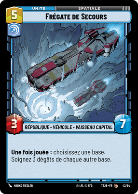 Frégate de Secours - carte Star Wars Unlimited