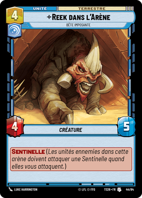 Reek dans l'Arène - carte Star Wars Unlimited