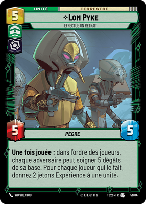Lom Pyke - carte Star Wars Unlimited
