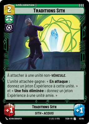 Traditions Sith - carte Star Wars Unlimited