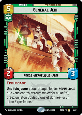 Général Jedi - carte Star Wars Unlimited