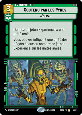 Soutenu par les Pykes - carte Star Wars Unlimited