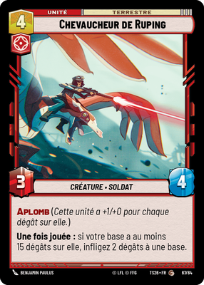 Chevaucheur de Ruping - carte Star Wars Unlimited