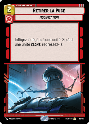 Retirer la Puce - carte Star Wars Unlimited