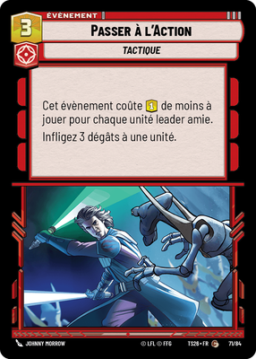 Passer à l'Action - carte Star Wars Unlimited