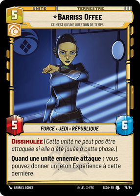 Barriss Offee - carte Star Wars Unlimited
