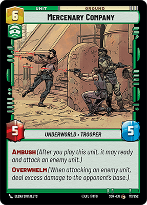 Mercenary Company SOR 117