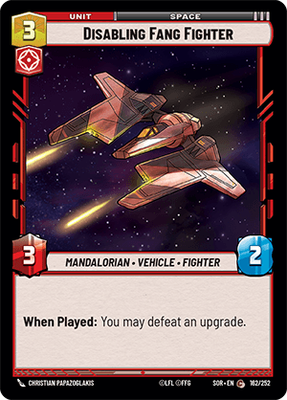 Disabling Fang Fighter SOR 162