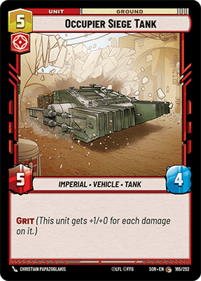 Occupier Siege Tank SOR 165