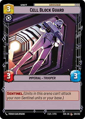 Cell Block Guard SOR 229