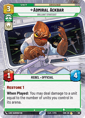 Admiral Ackbar SOR 361