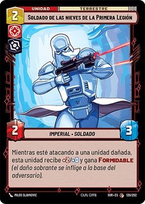Soldado de las nieves de la Primera Legión